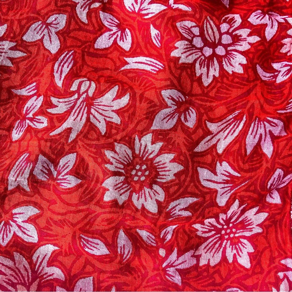 Free People Red Floral Maxi Skirt - Picture 3 of 7